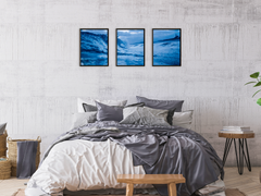 Storm at the Beach - Triptych Photography