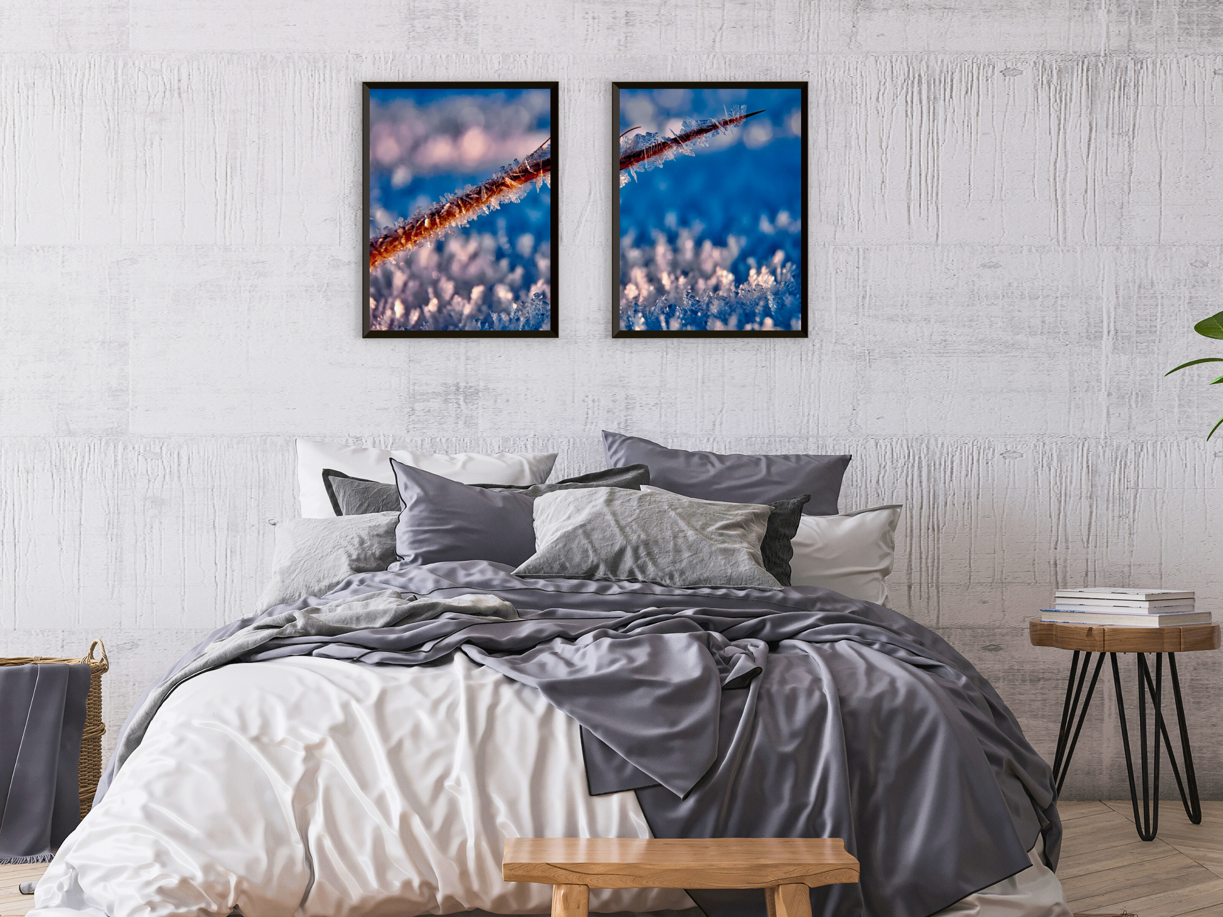 Stille im Frost-Split-Fotografie