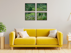 Conifers and green Hills-Split-Photography