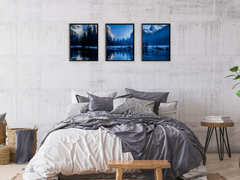 Eissee in den Bergen-Triptychon-Fotografie