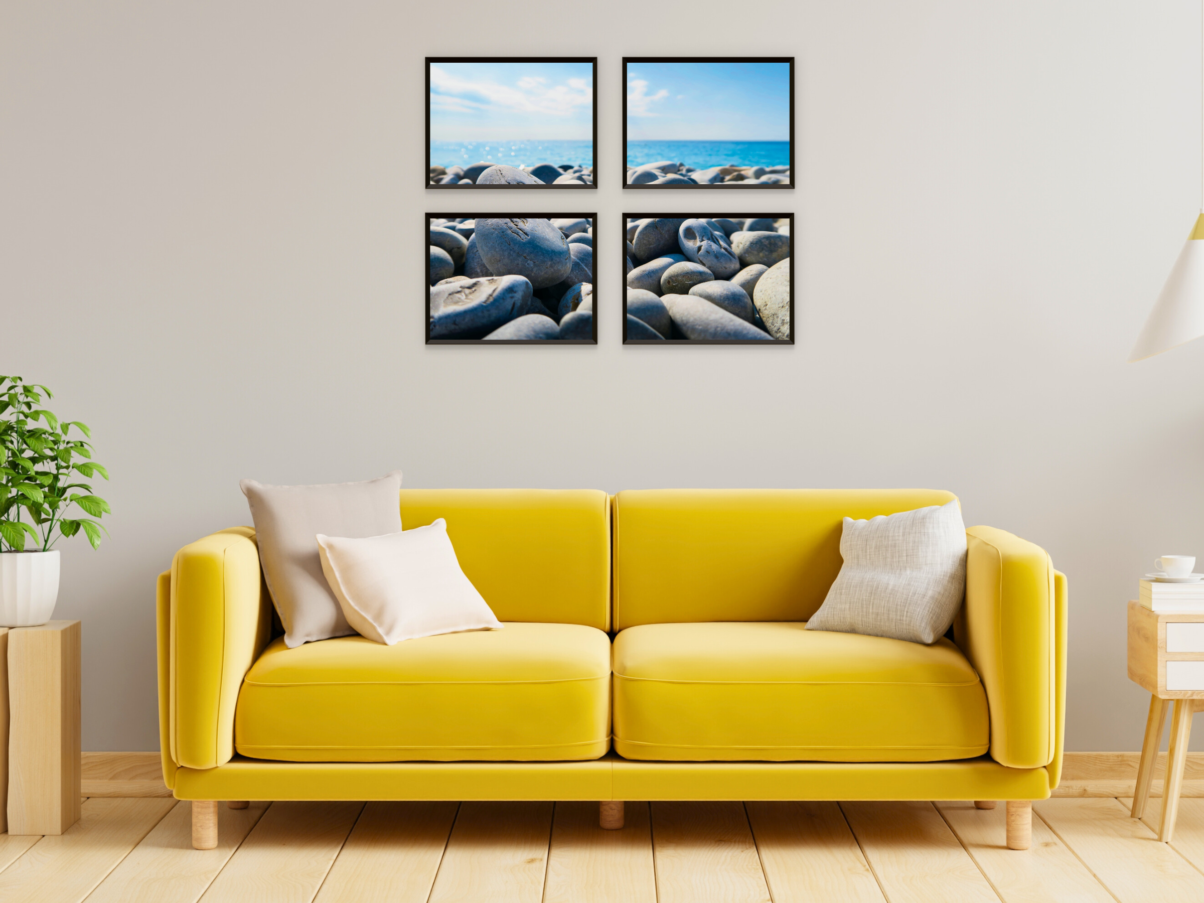 Steiniger Meeresblick-Split-Fotografie