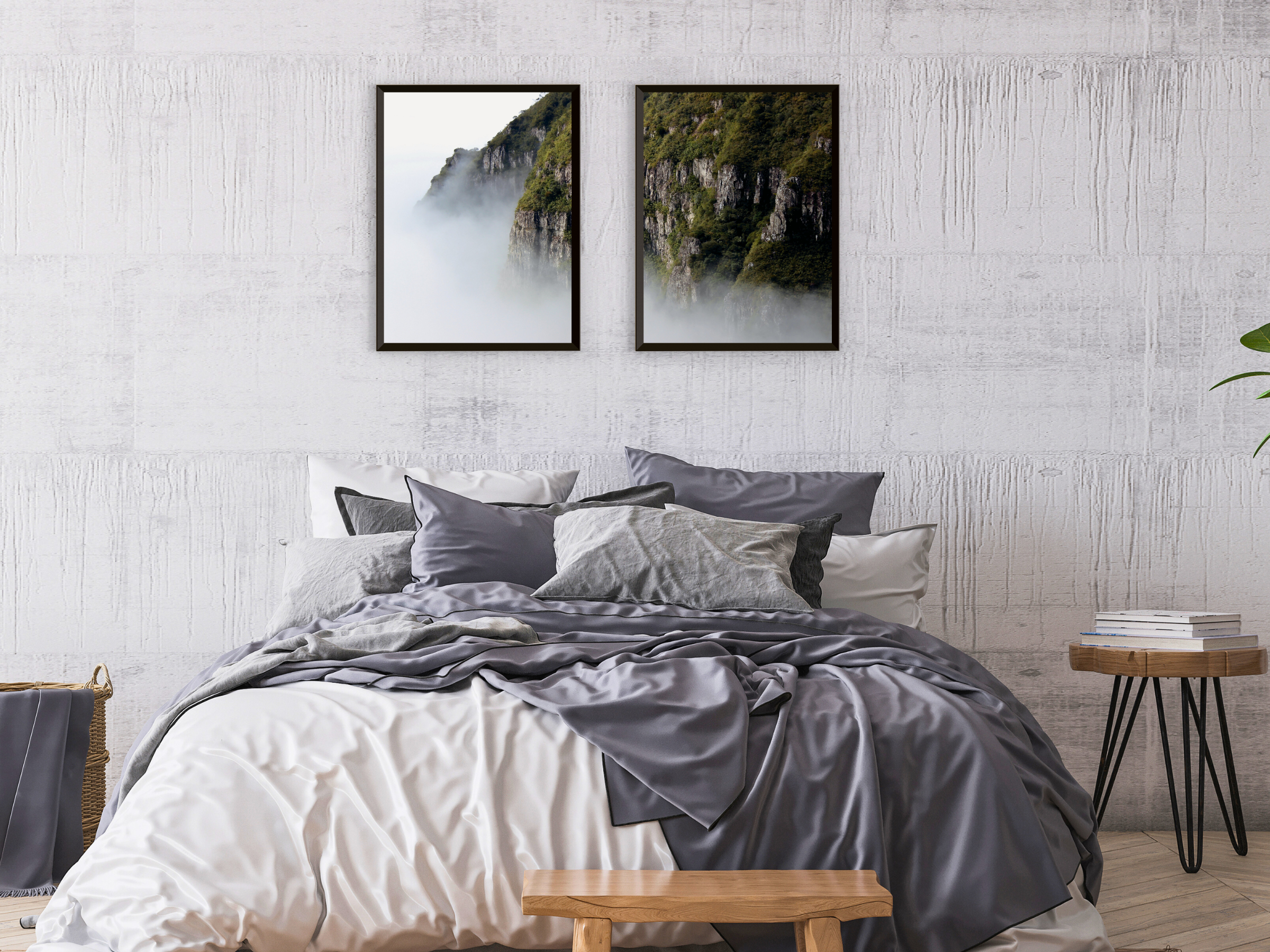 Montagne dans le brouillard - photographie partagée