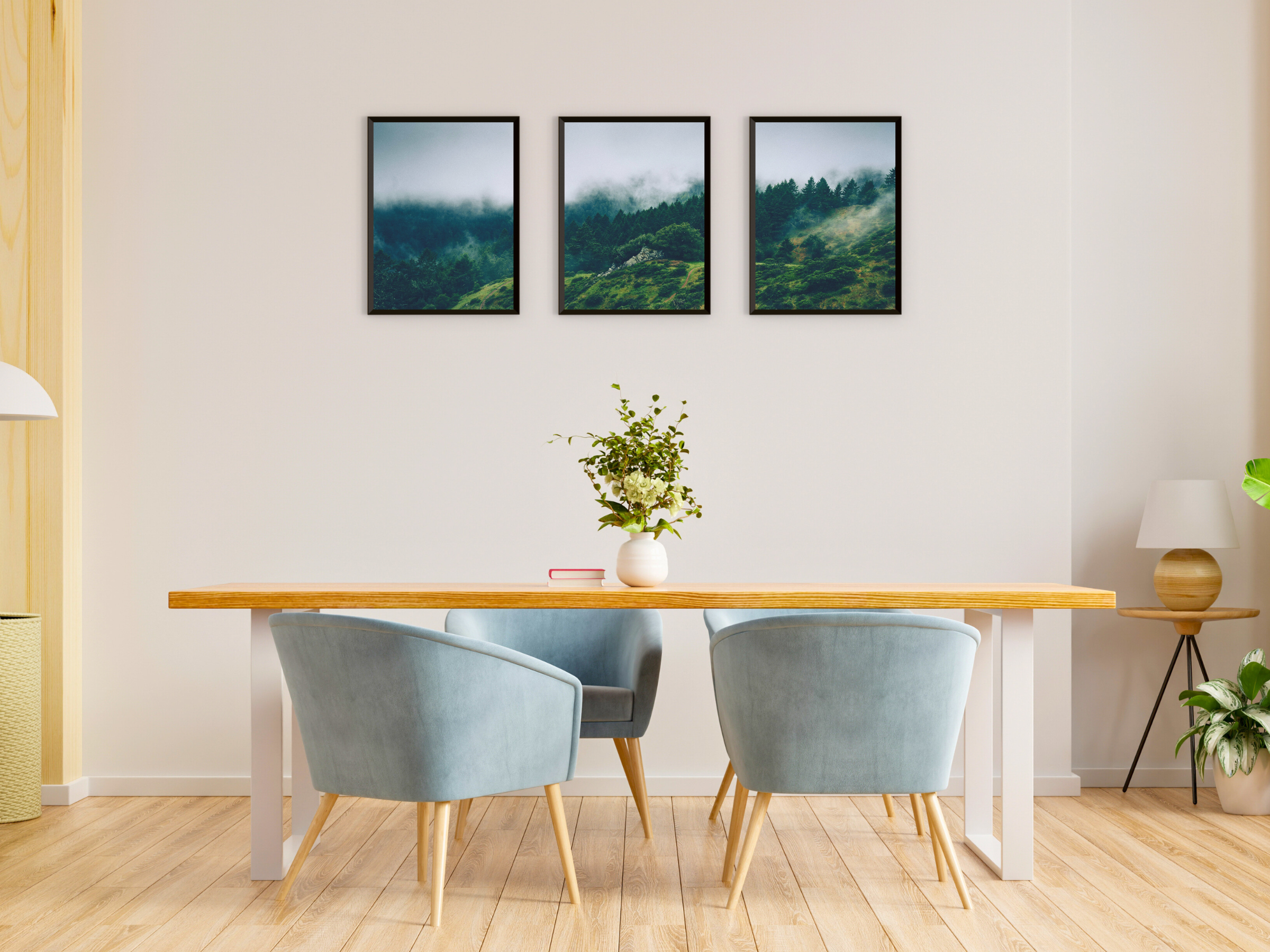 Forest Landscape Triptych Photography