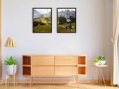 On the Mountain Pasture in the Mountains-Split-Photography