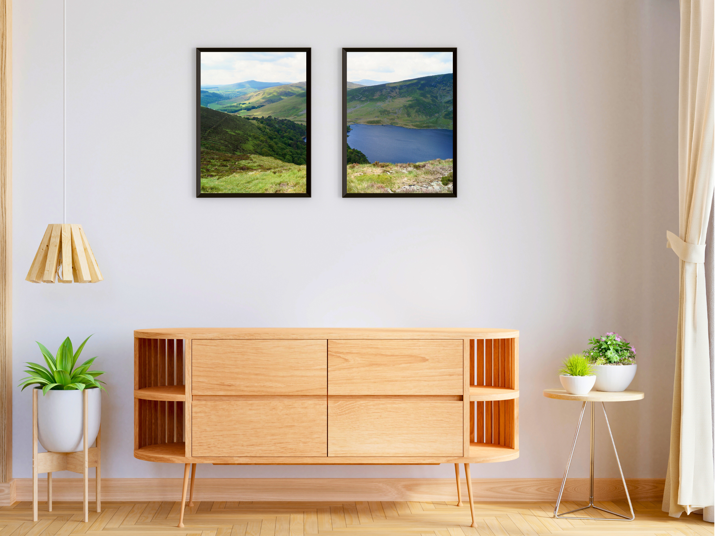 Photographie de paysage vallonné