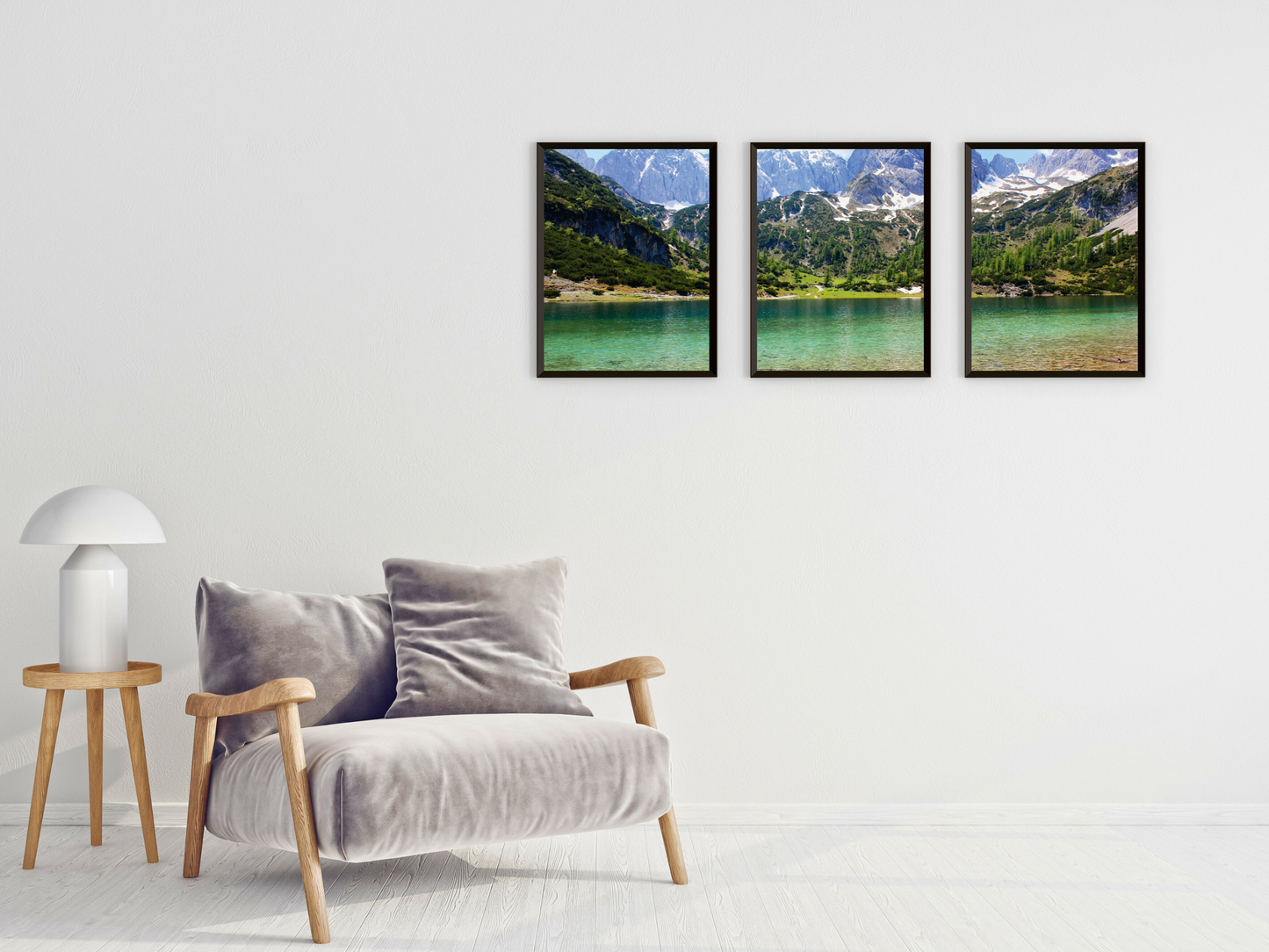 Bergsee-Triptychon-Fotografie