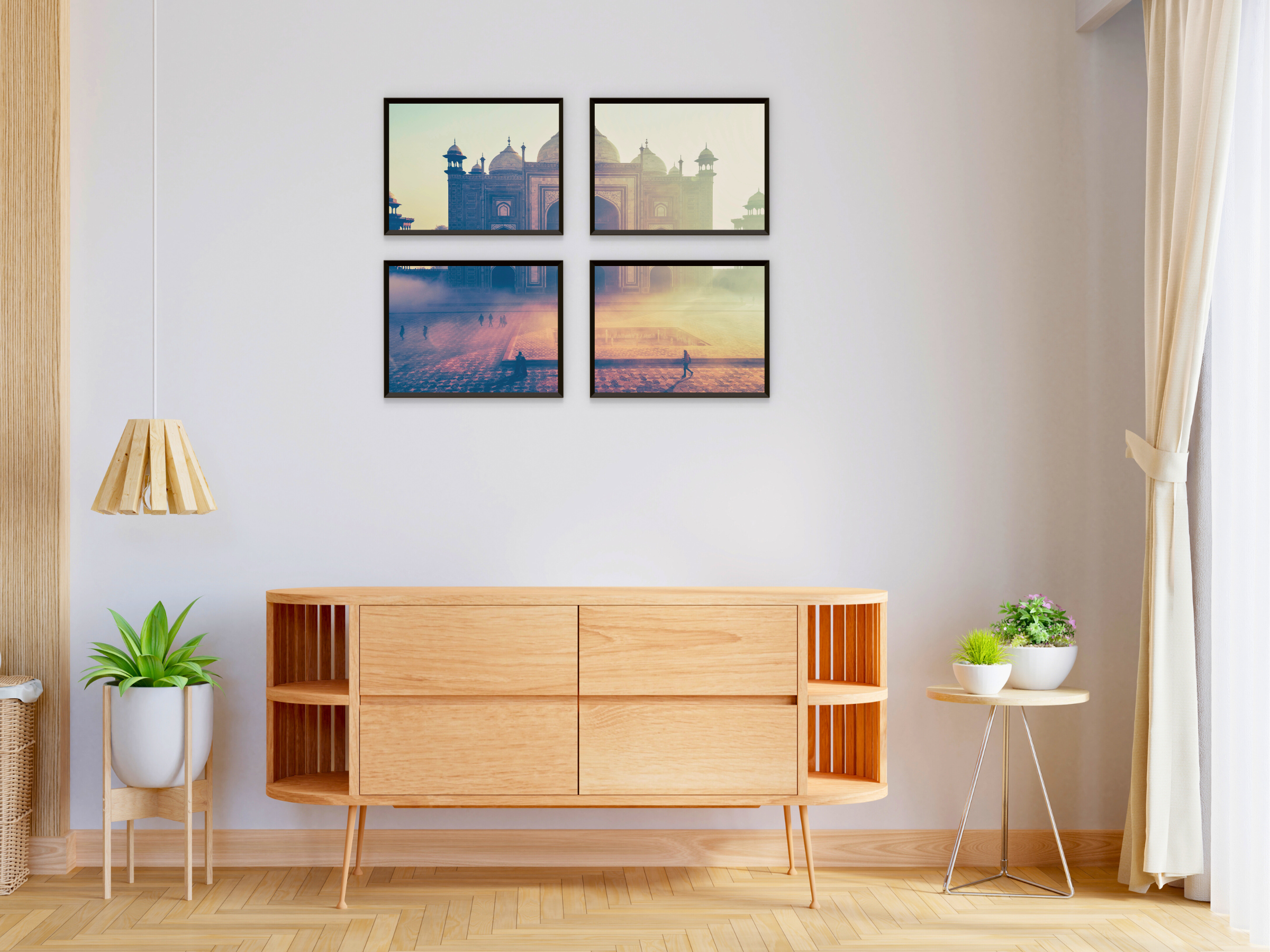 Vintage Taj Mahal-Split-Fotografie