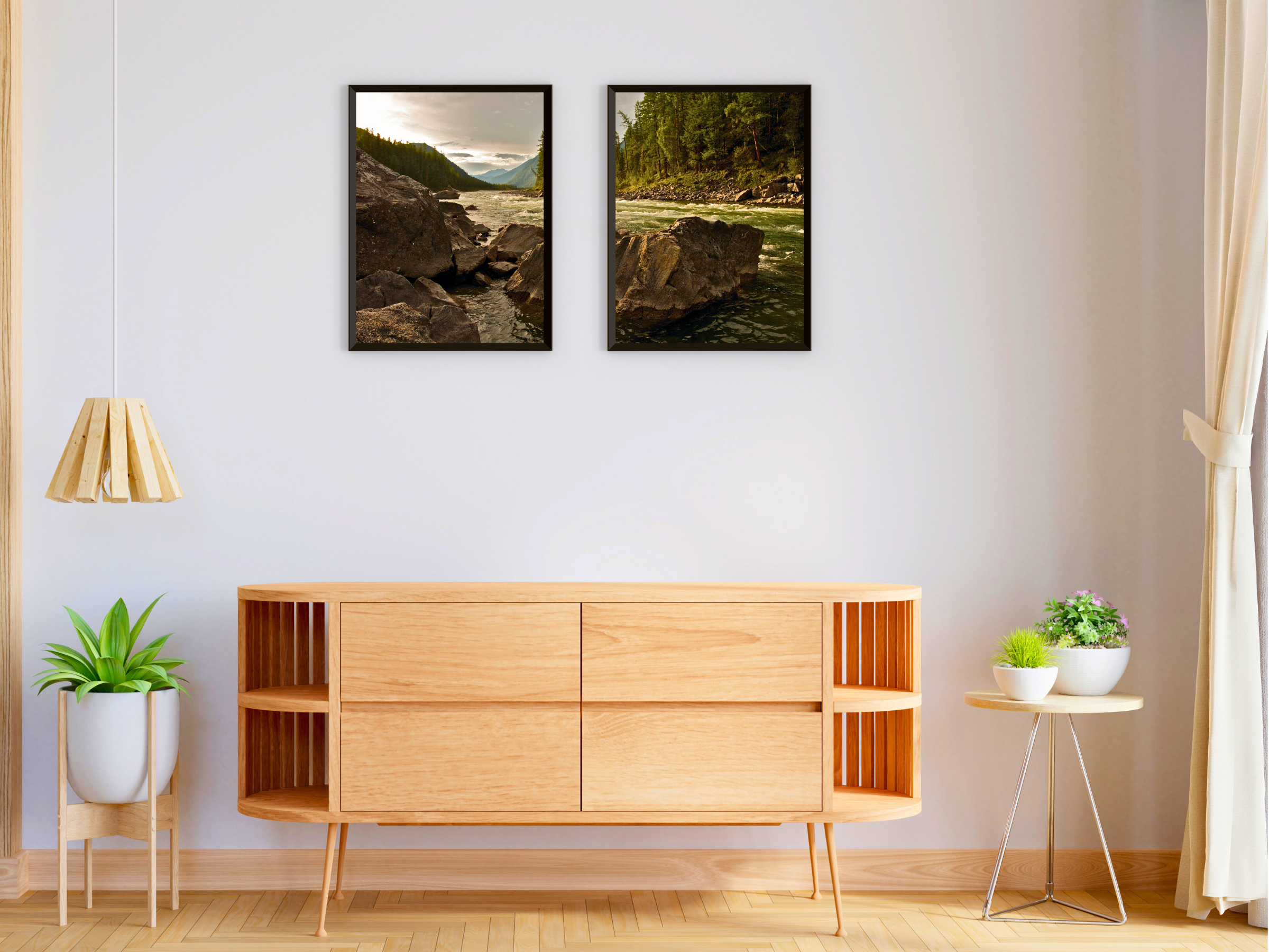 Gebirgsfluss-Split-Fotografie