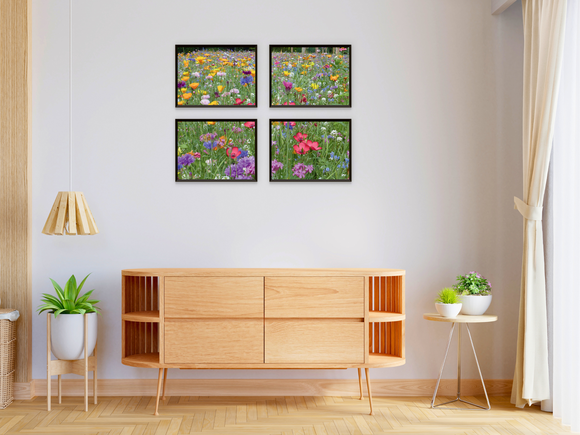 Bunte Blumenwiese-Split-Fotografie