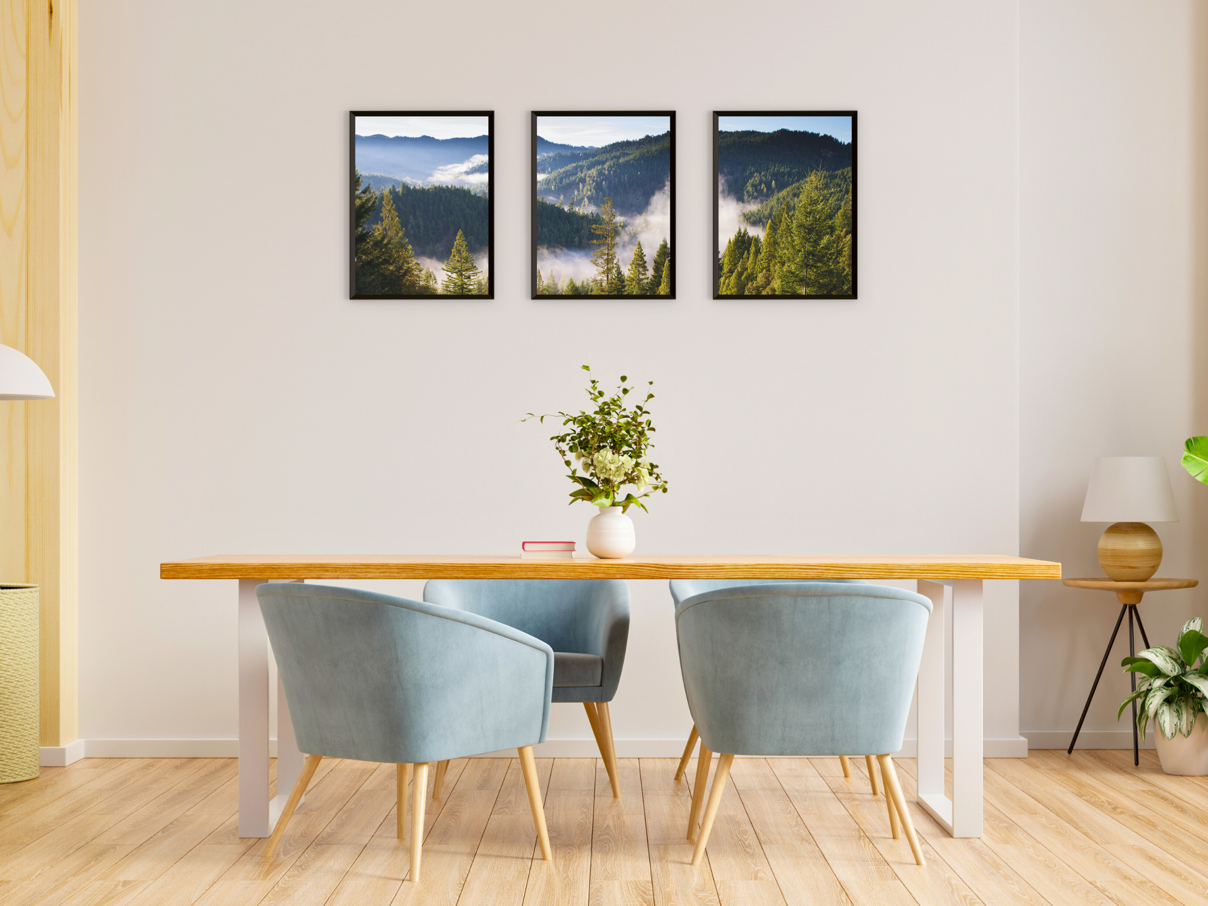 View over the Forest Hills Triptych Photography