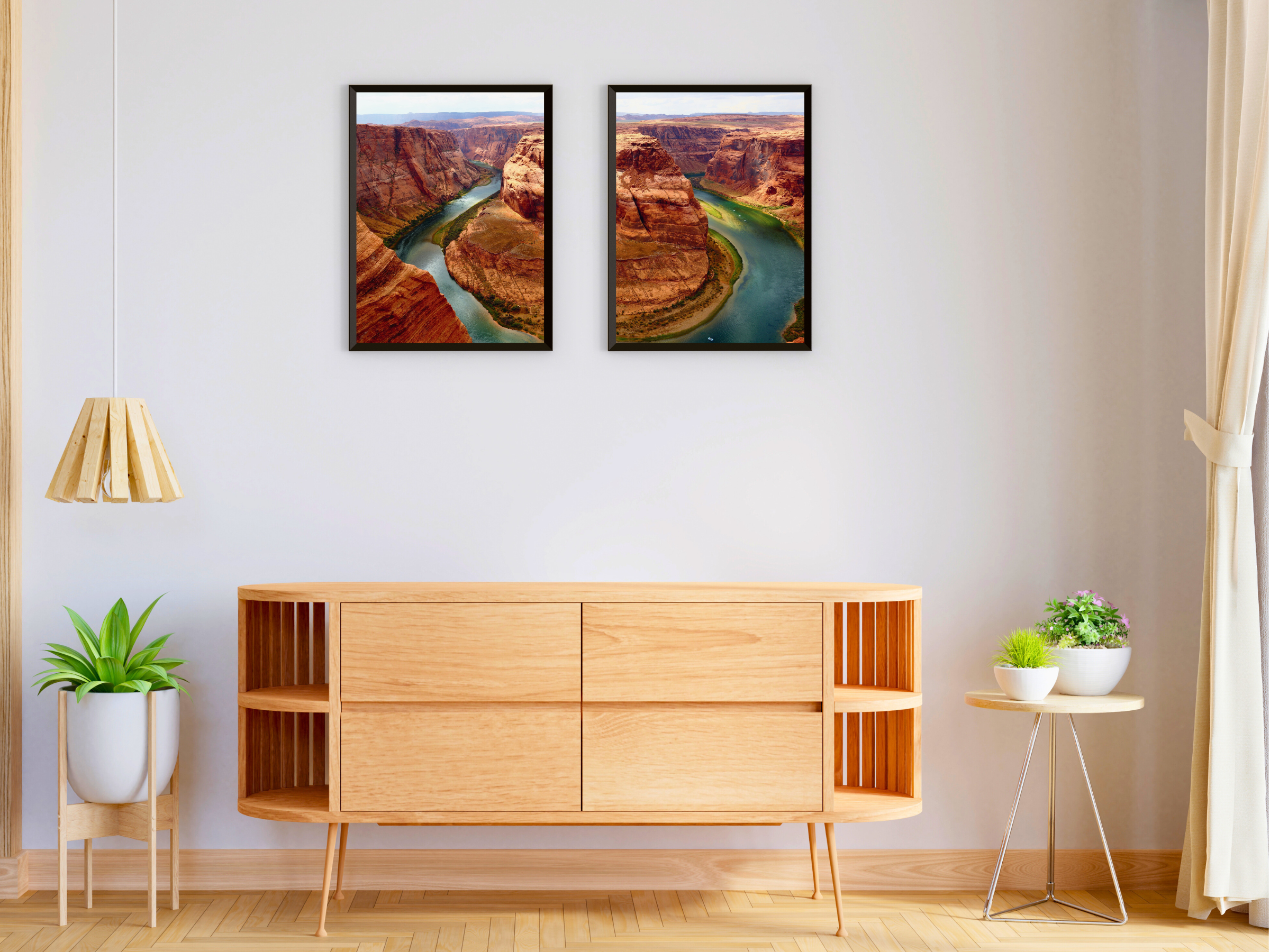 Blick auf den Horseshoe Bend-Split-Fotografie