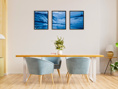 Storm at the Beach - Triptych Photography