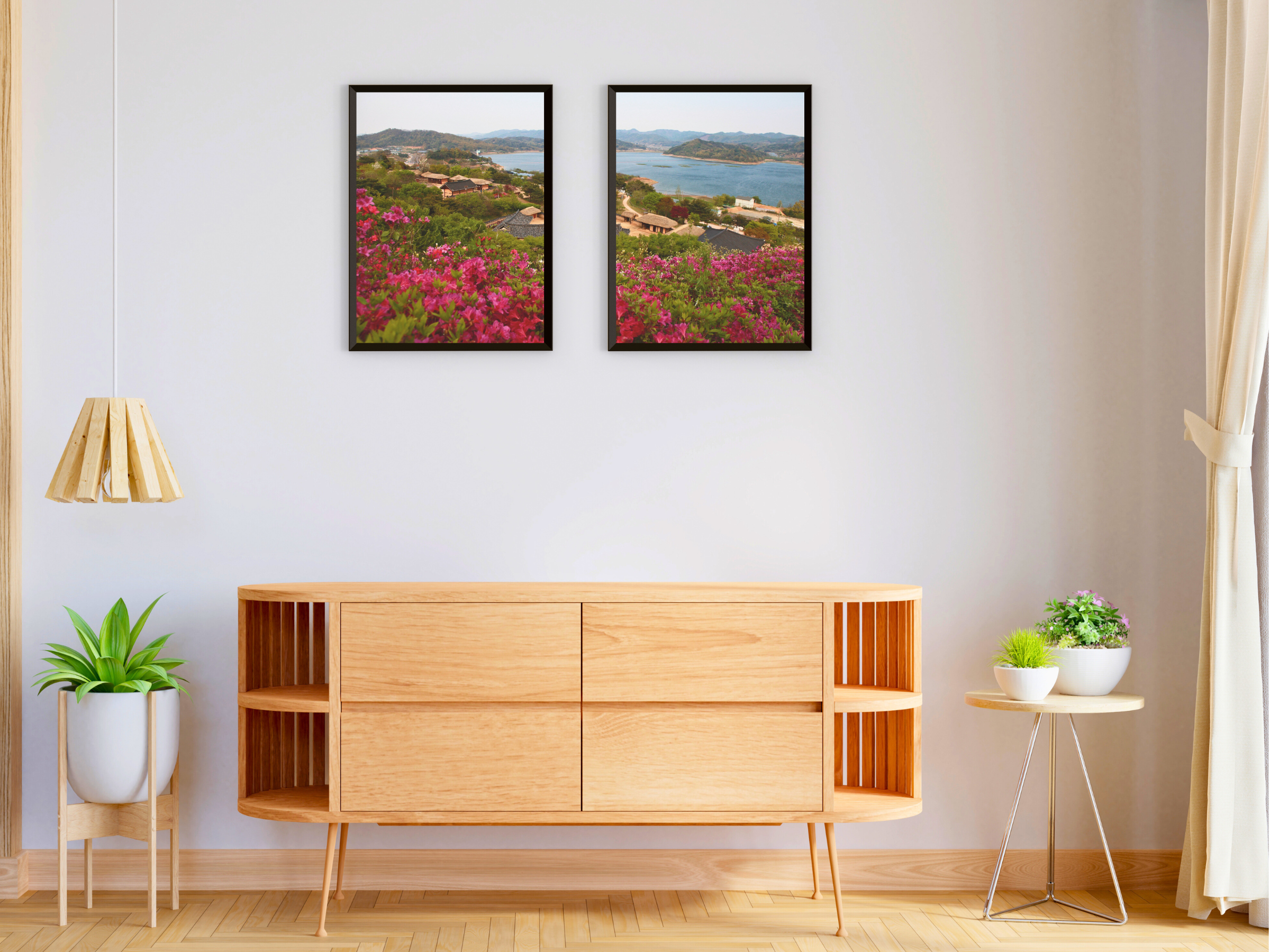 Landschaft am See-Split-Fotografie