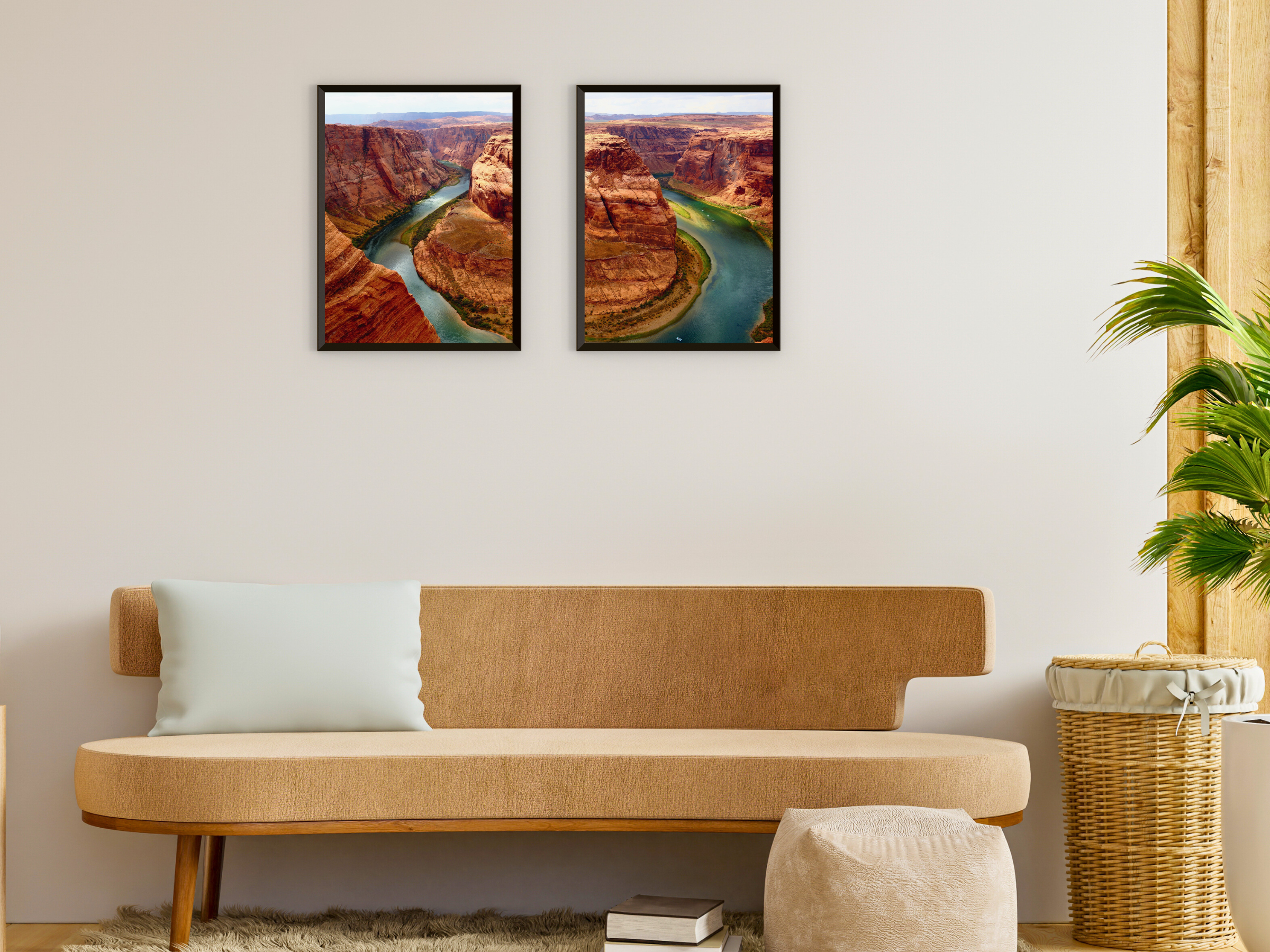 Blick auf den Horseshoe Bend-Split-Fotografie