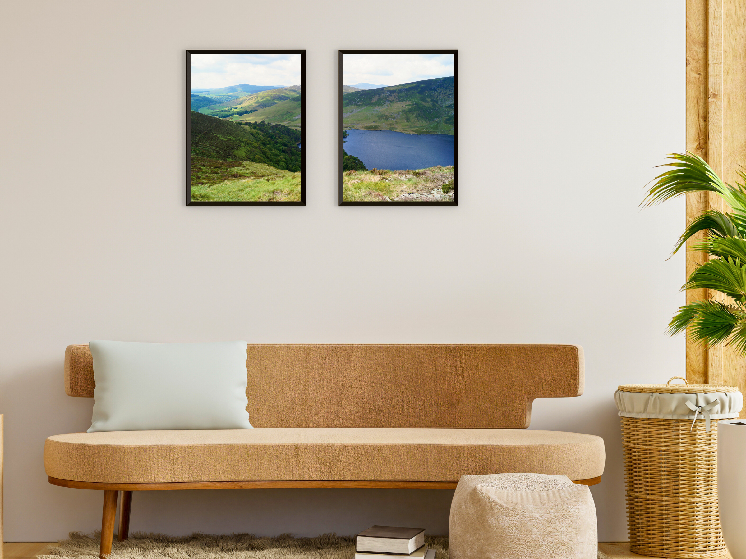 Photographie de paysage vallonné