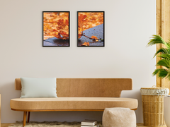 Autumn-Oak Leaf-Split-Photography
