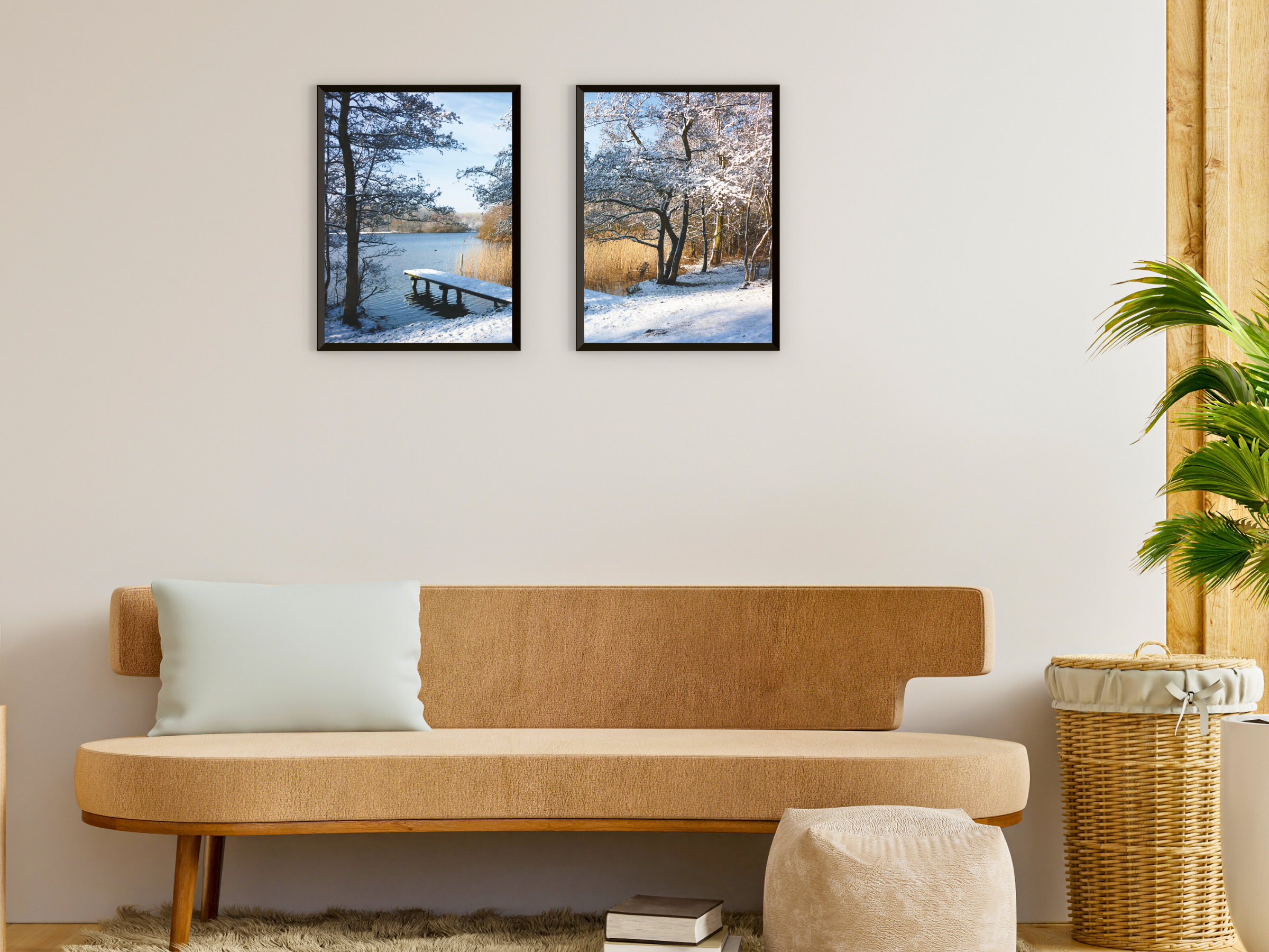 Paysage d'hiver au lac Split - photographie