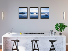 Ice Landscape-Triptych-Photography