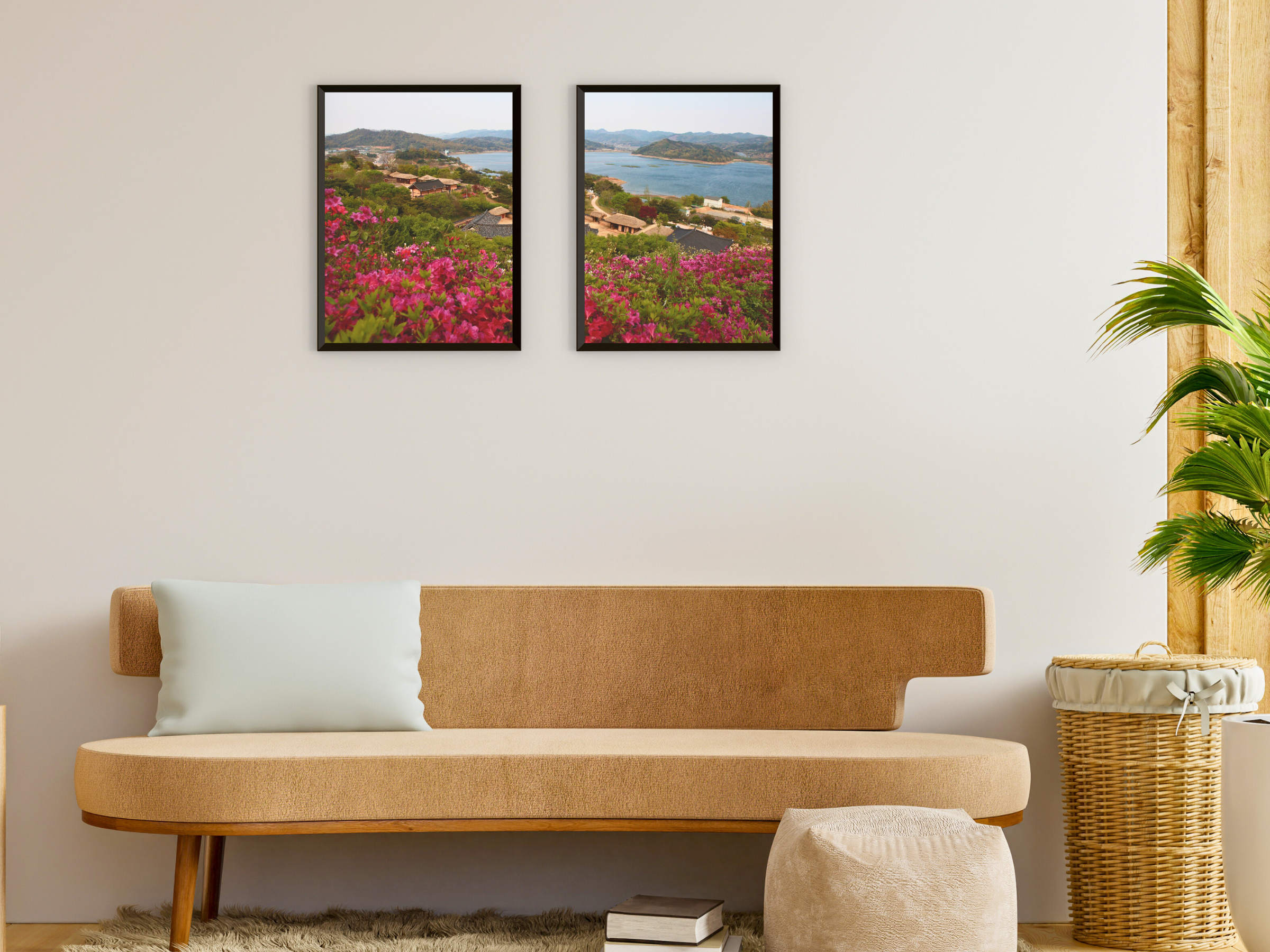 Landschaft am See-Split-Fotografie