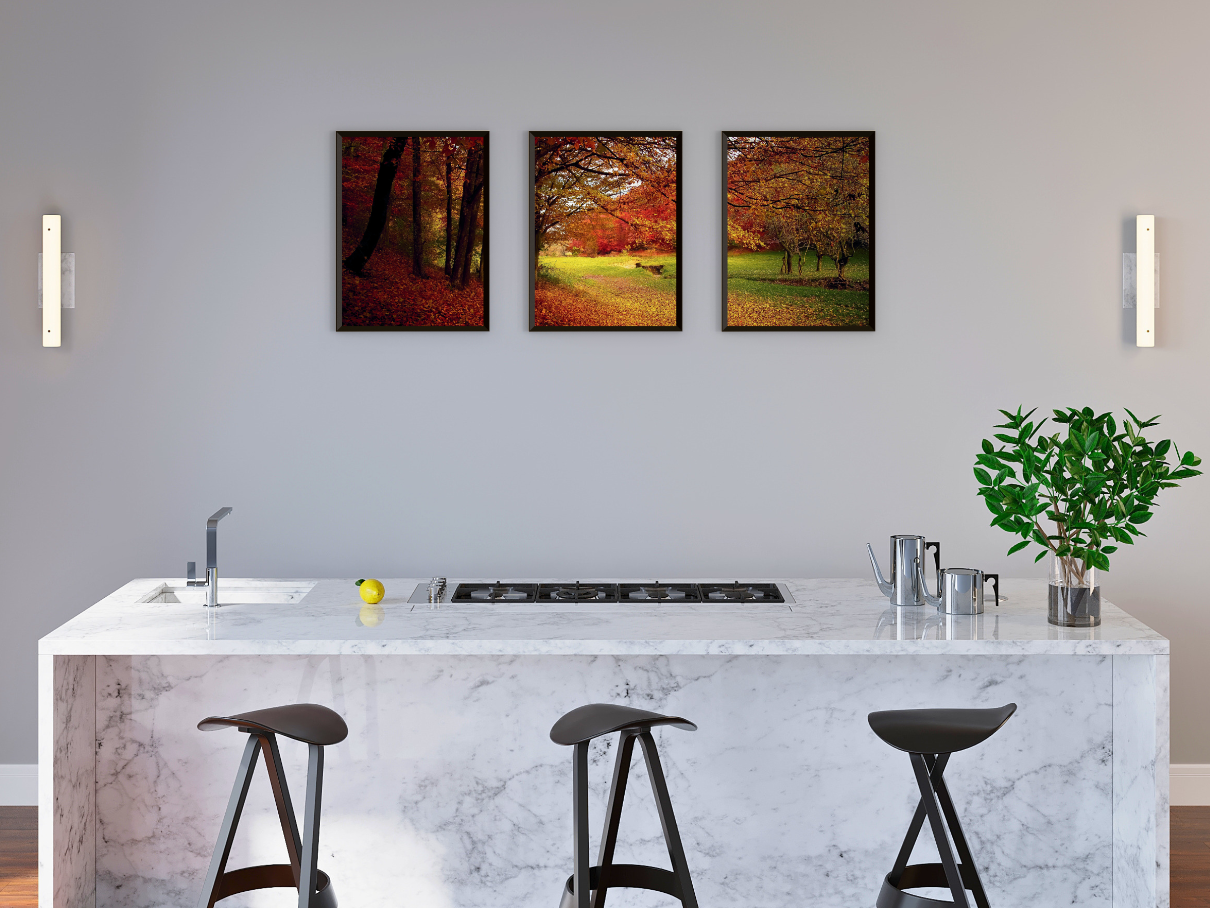 Herbstruhe-Triptychon-Fotografie