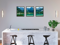Bergsee-Triptychon-Fotografie
