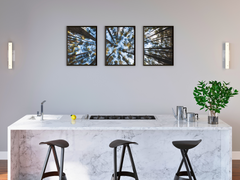 Blick in den Himmel-Triptychon-Fotografie