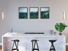 Waldlandschaft-Triptychon-Fotografie