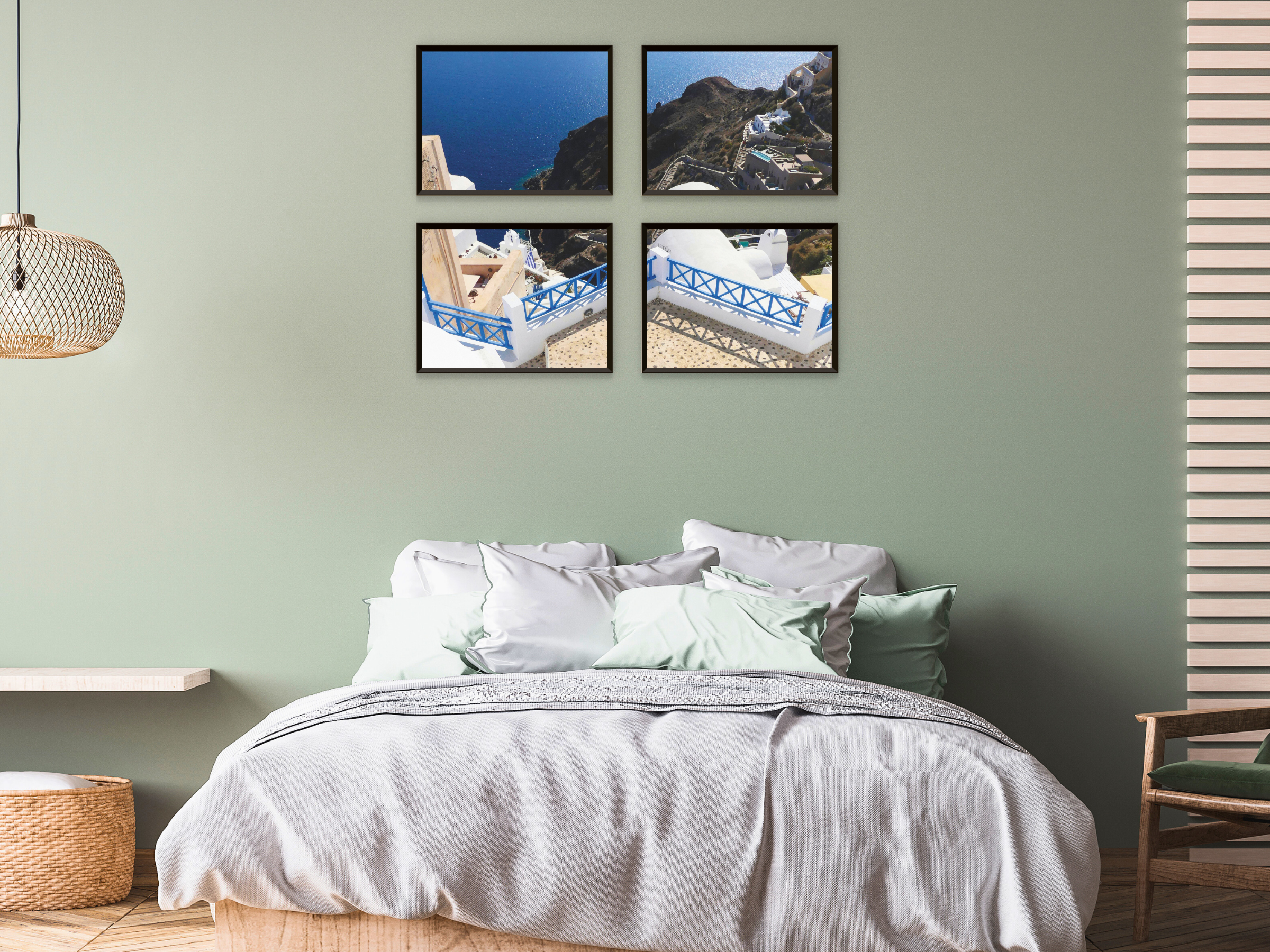 Grèce-Santorin-mer bleue-été-photographie partagée