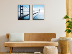 Golden Gate Bridge in Fog-Split-Photography