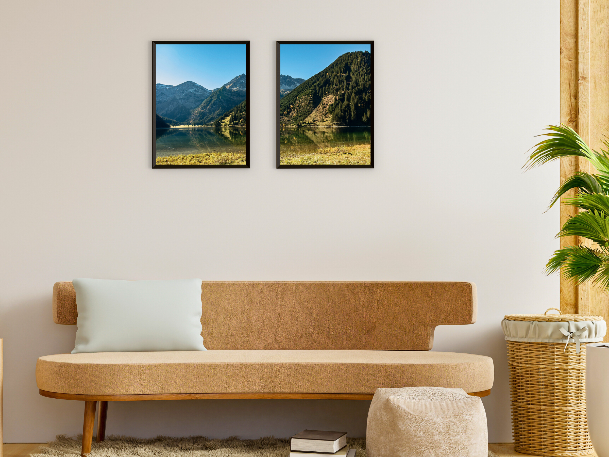 photographie de paysage de montagne idyllique