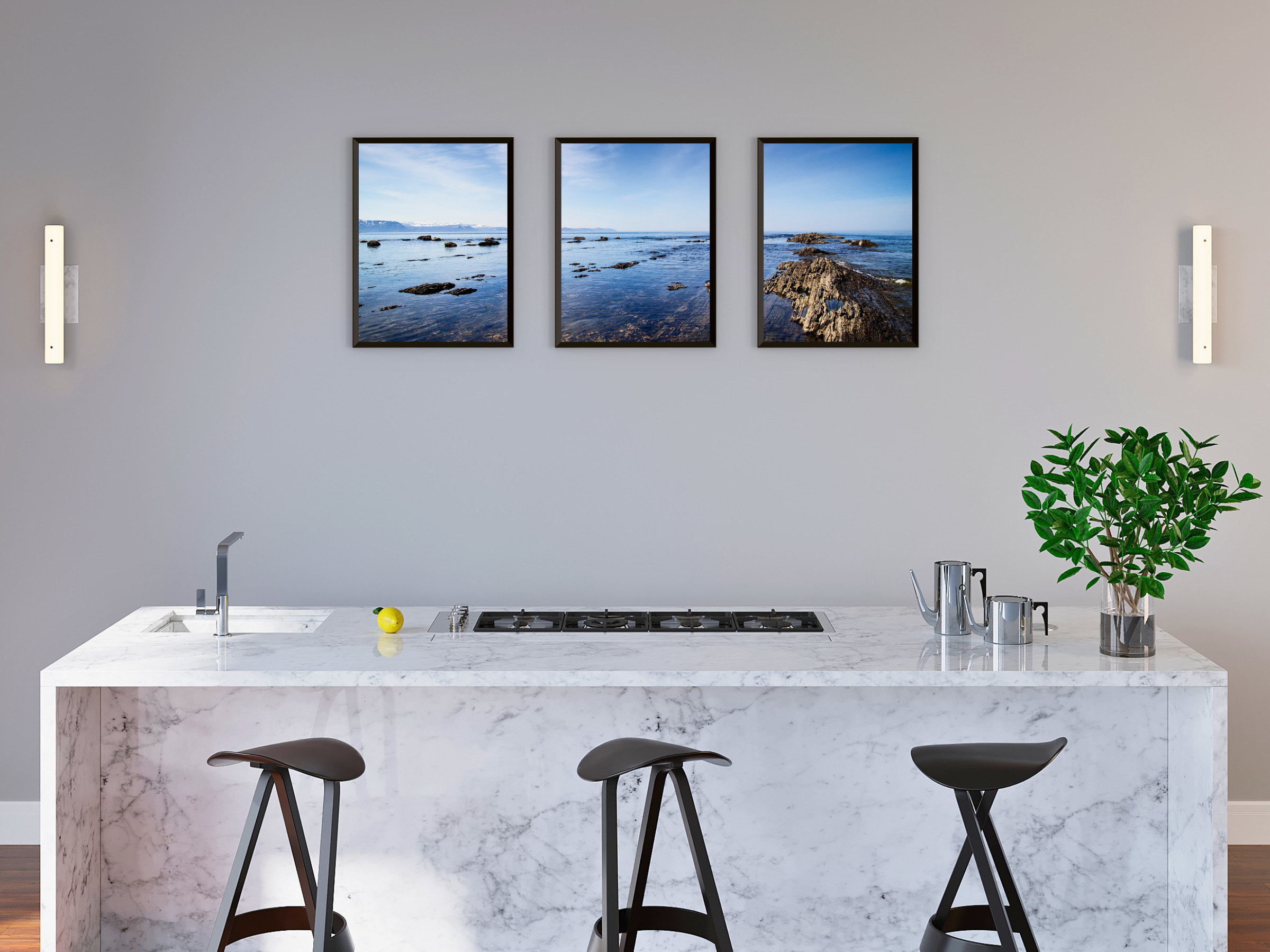 Horizon Triptych Photography