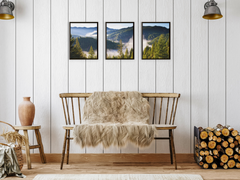 View over the Forest hill-Triptych-Photography