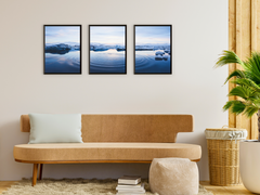 Ice Landscape-Triptych-Photography
