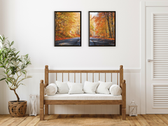 Forest Road in Fall-Split-Photography
