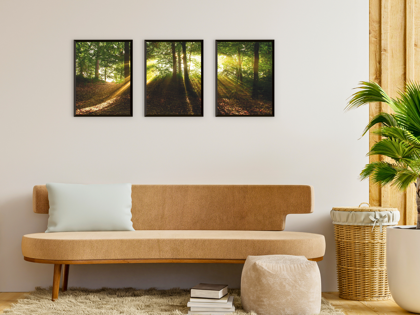 Waldlichtblick-Triptychon-Fotografie