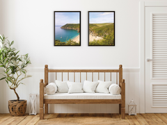 Beach with Coastal Landscape-Split-Photography
