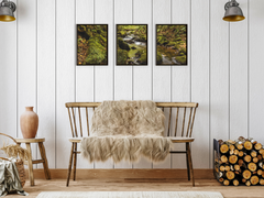 Stream in Autumn-Triptych-Photography