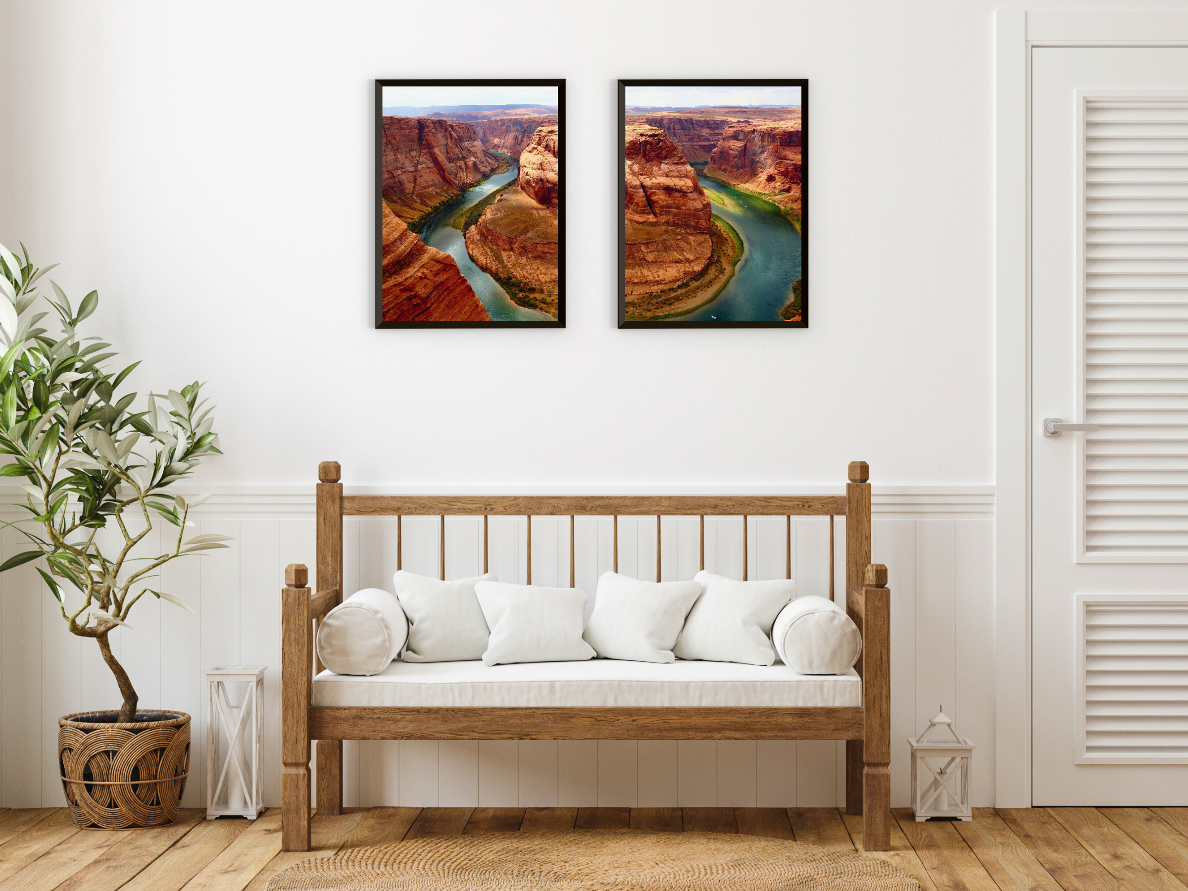 Blick auf den Horseshoe Bend-Split-Fotografie