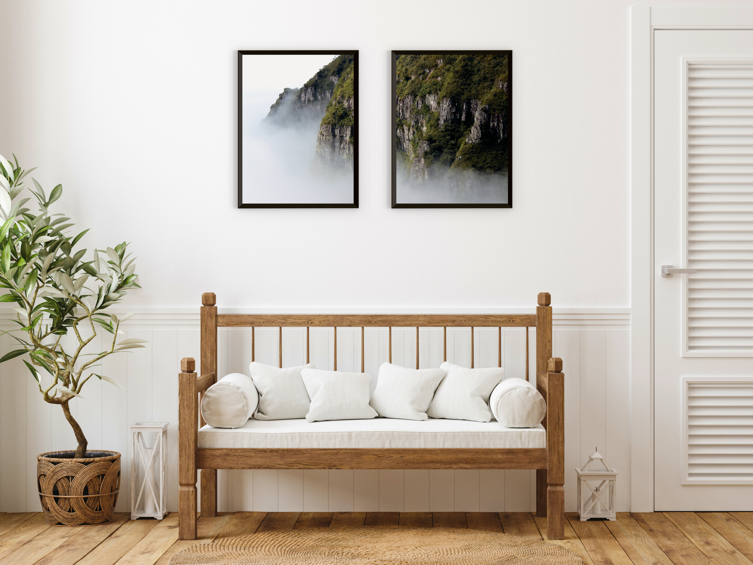 Montagne dans le brouillard - photographie partagée