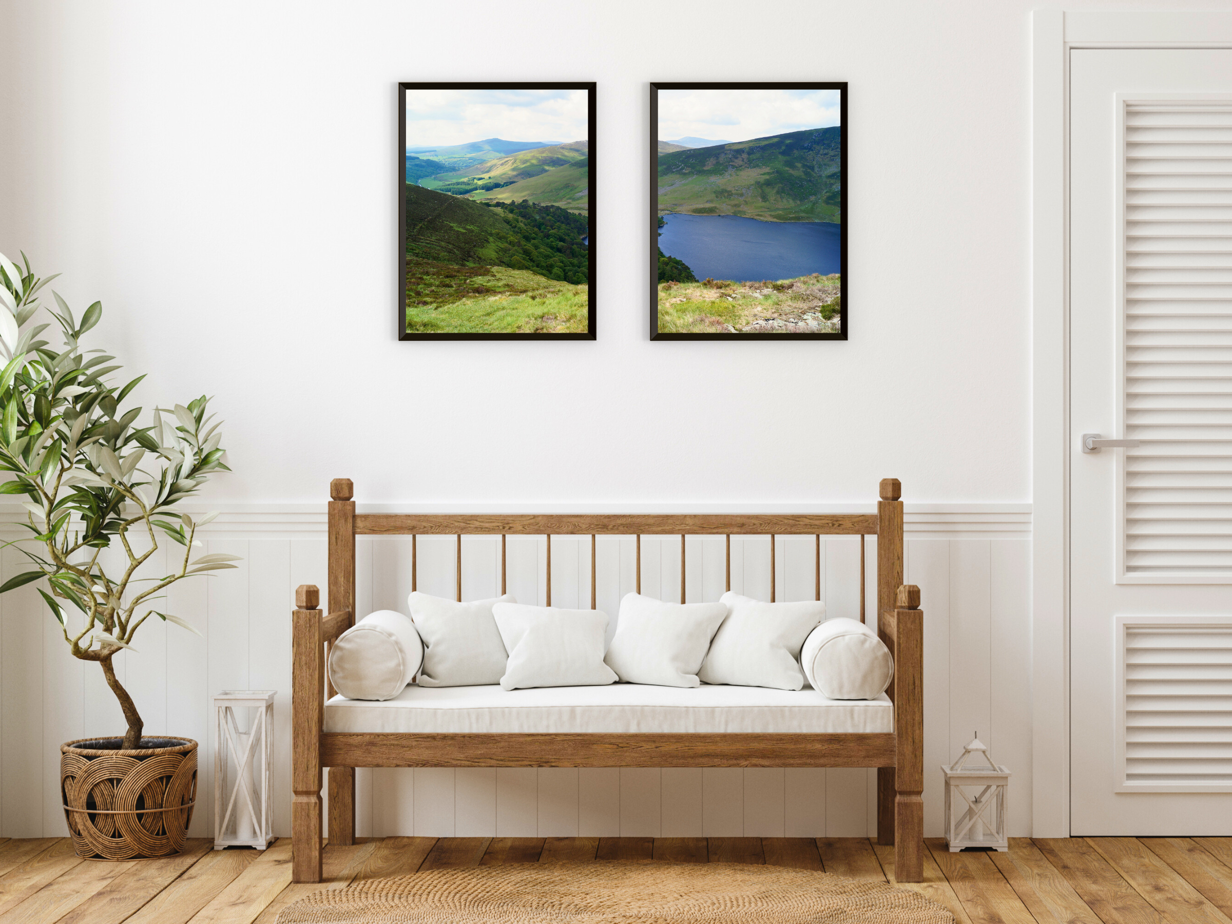 Photographie de paysage vallonné