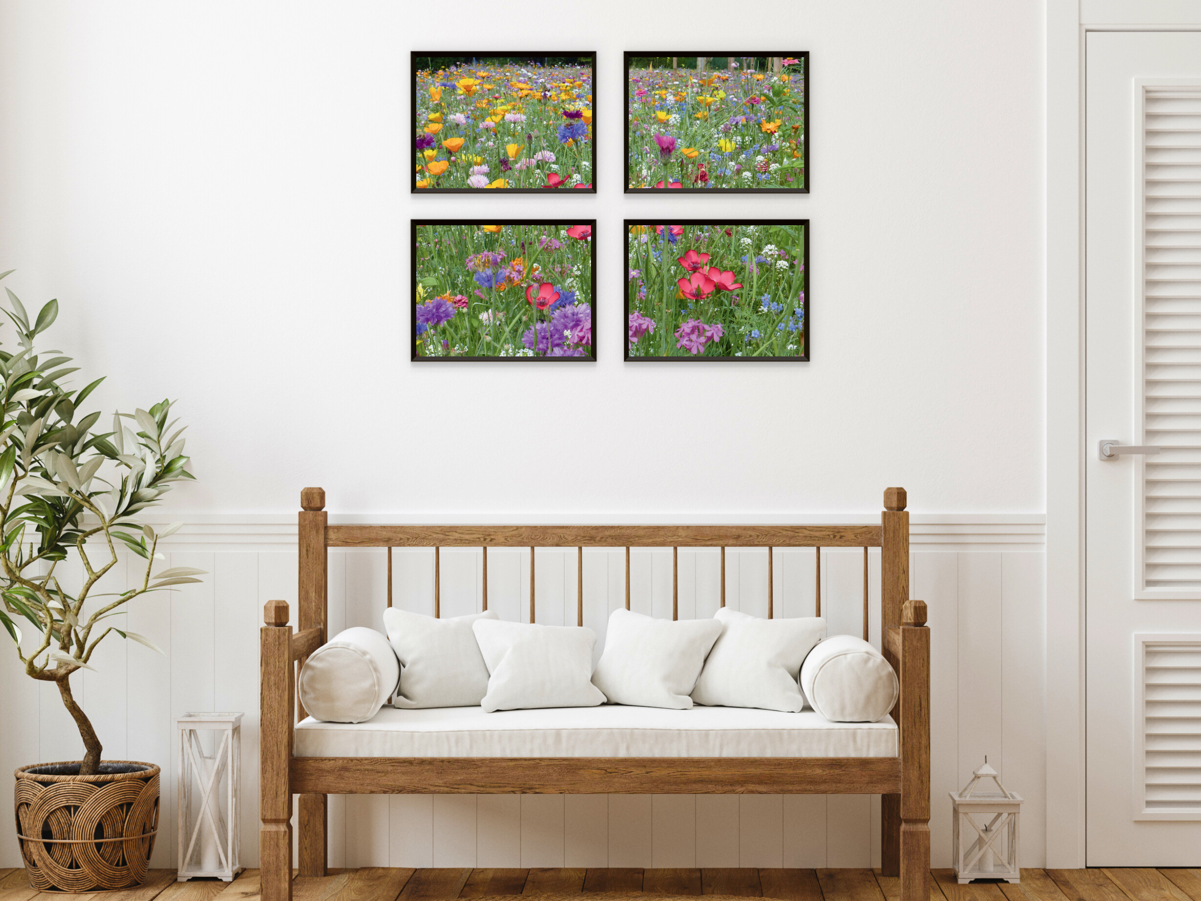 Bunte Blumenwiese-Split-Fotografie