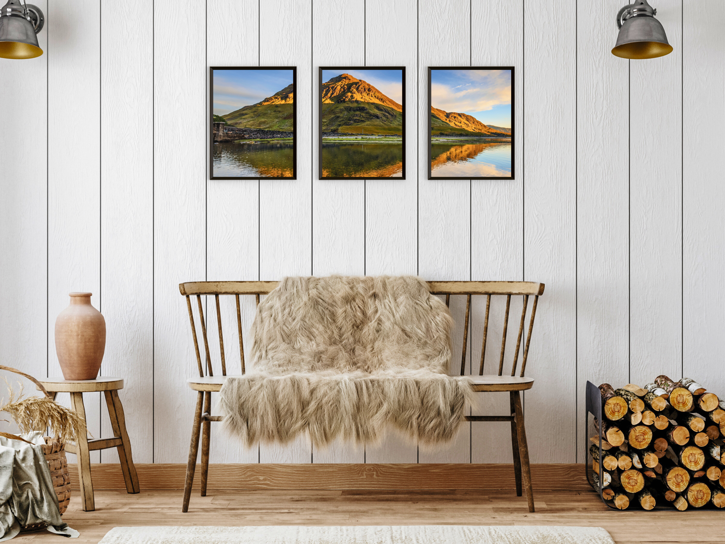 Bergstille-Triptychon-Fotografie