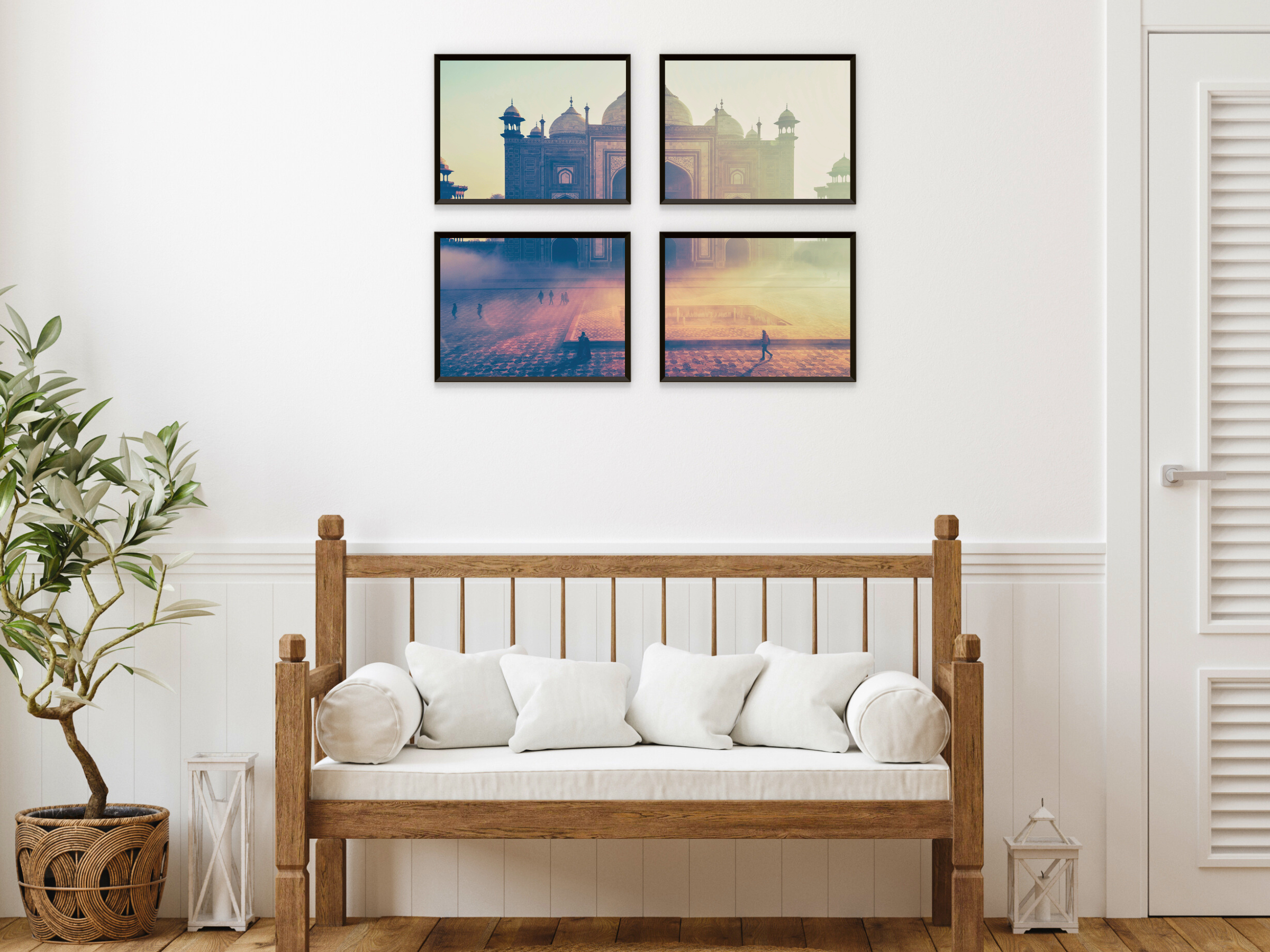 Vintage Taj Mahal-Split-Fotografie