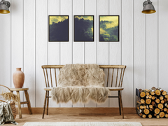 Fog in the Forest-Triptych-Photography