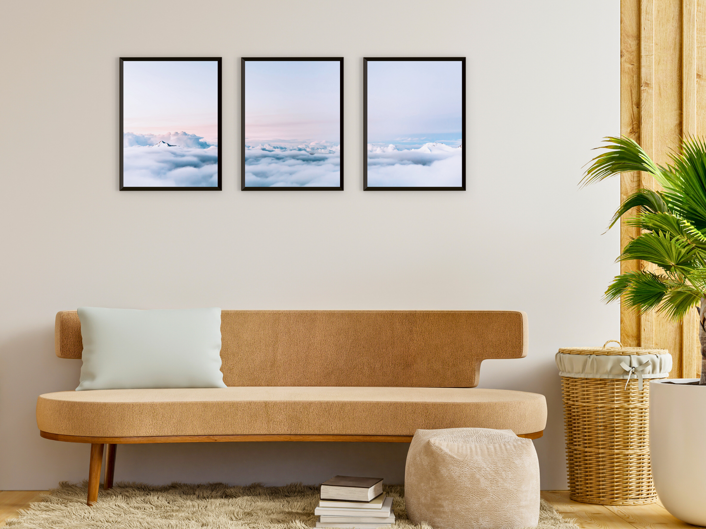 über den Wolken-Triptychon-Fotografie