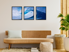 Perfekte Welle-Triptychon-Fotografie