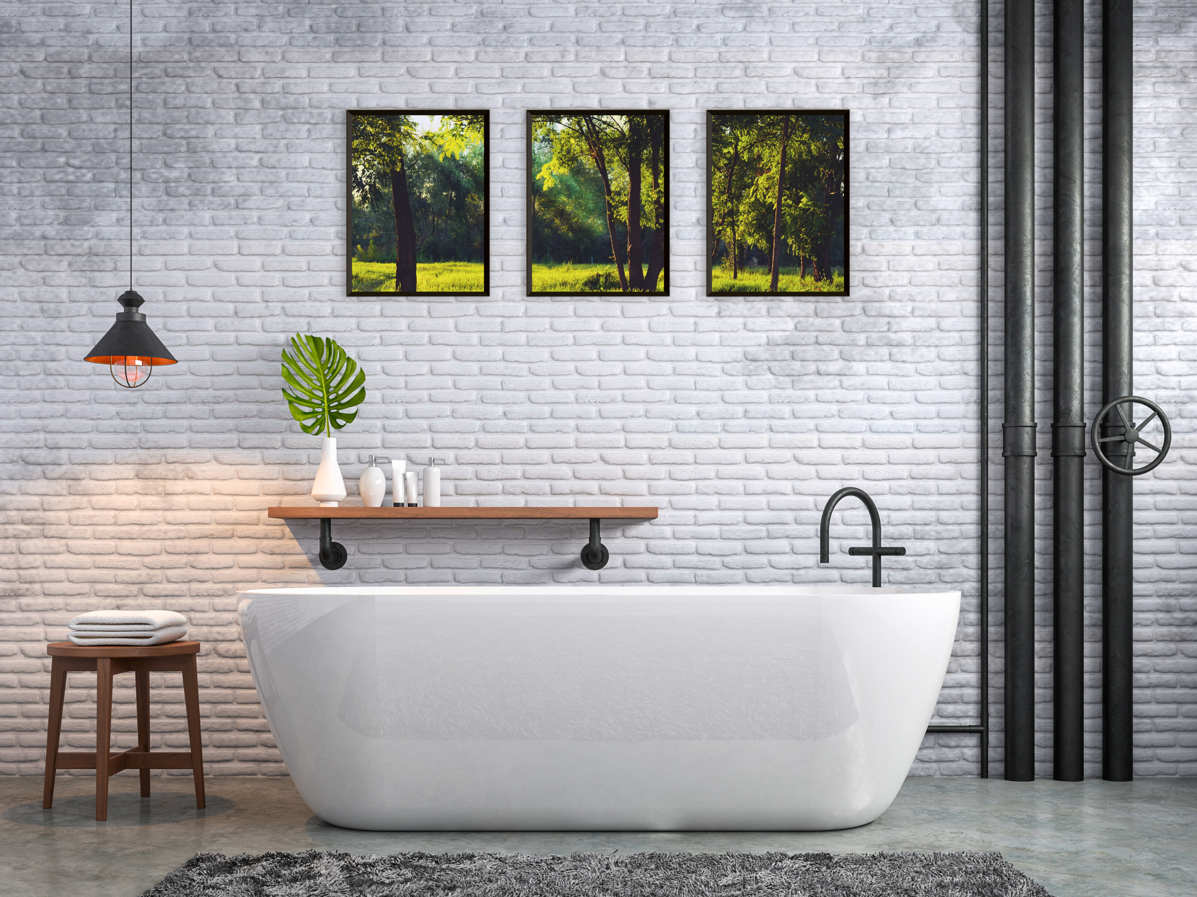 Waldlichtung-Triptychon-Fotografie