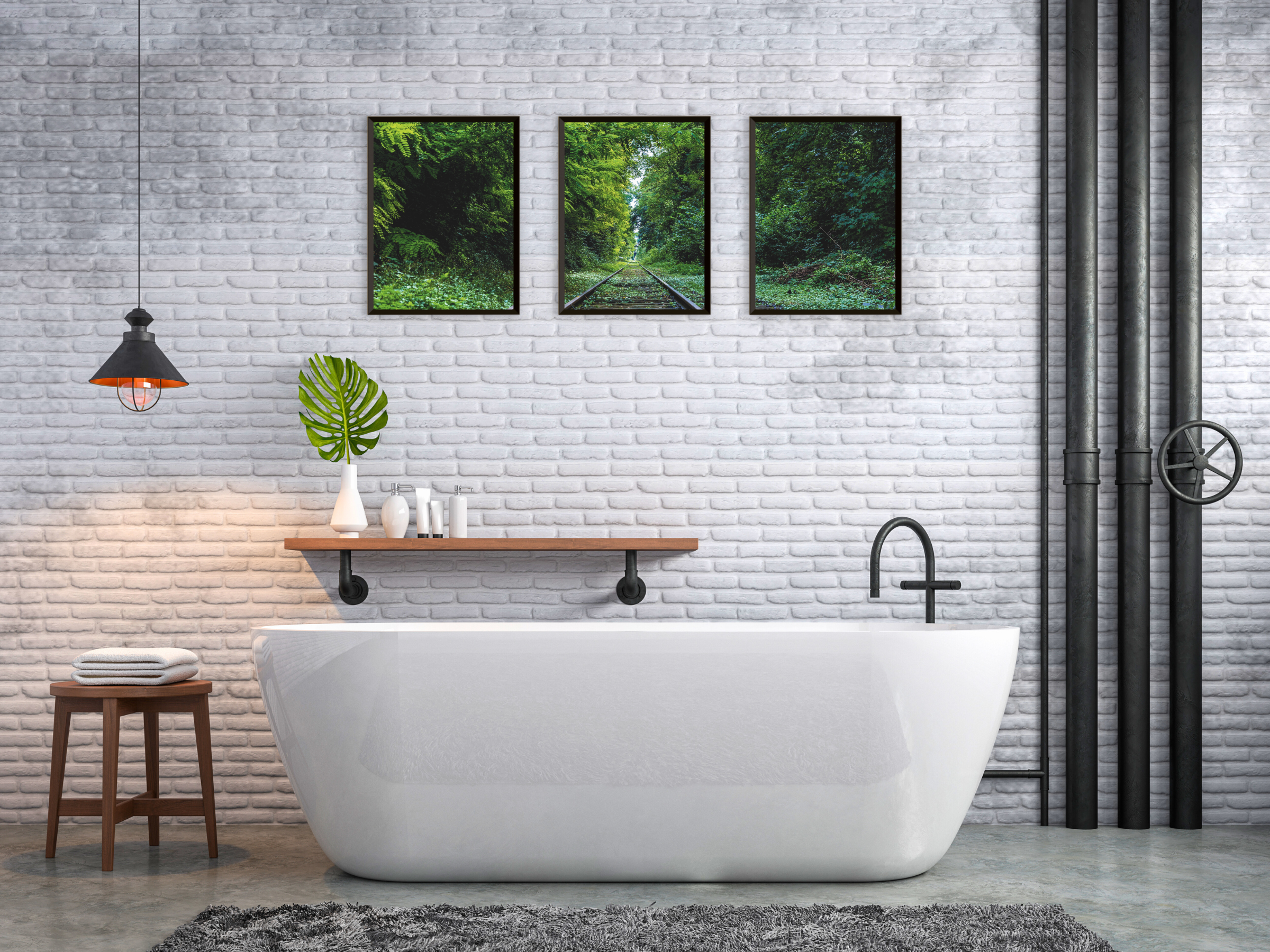 Wald-See-Meer-Bach-Triptychon-Fotografie (Bundle)