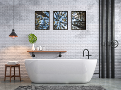 Blick in den Himmel-Triptychon-Fotografie
