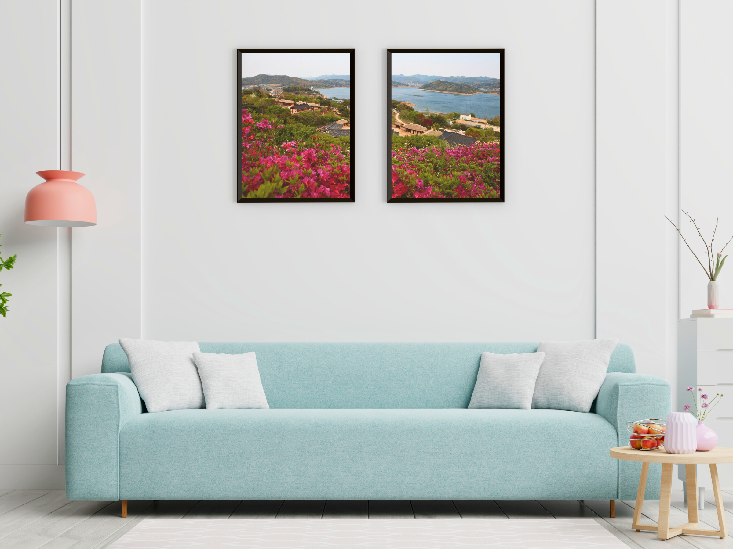 Landschaft am See-Split-Fotografie